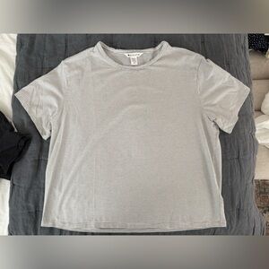 Athleta Men's Short Sleeve Striped Tee - Gray